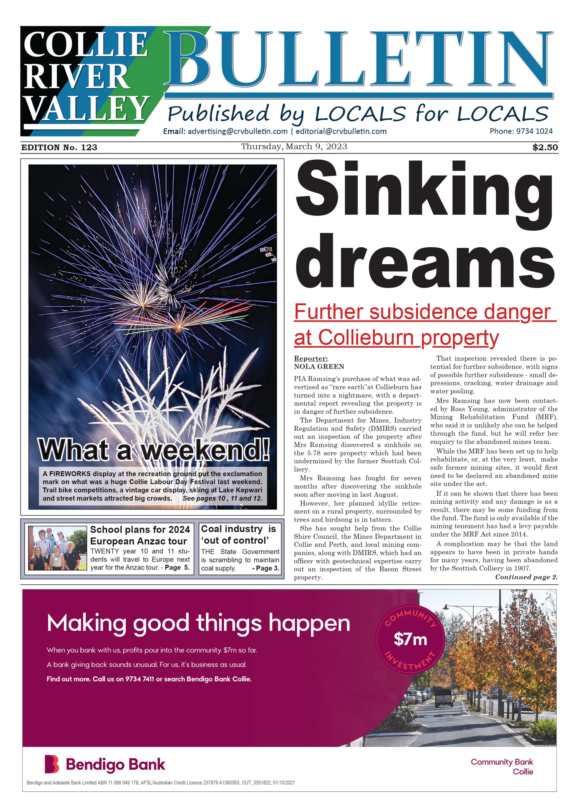 Collie River Valley Bulletin, March 9, 2023