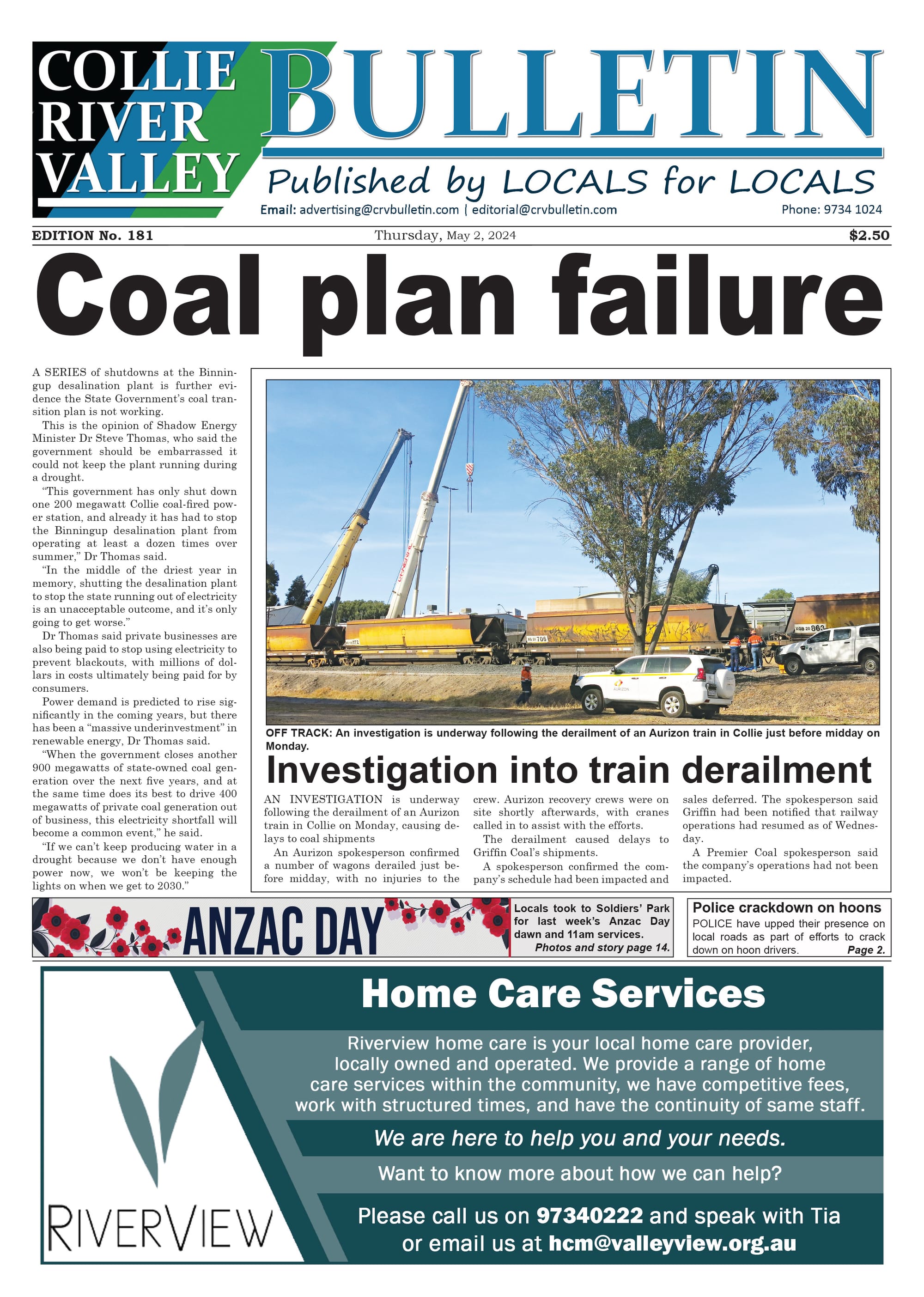 Collie River Valley Bulletin, May 2, 2024