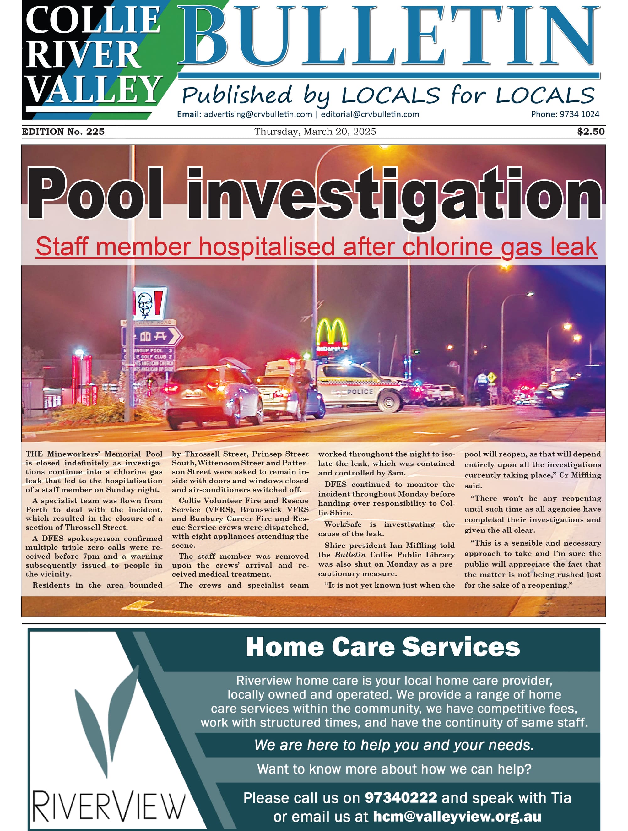 Collie River Valley Bulletin, March 20, 2025