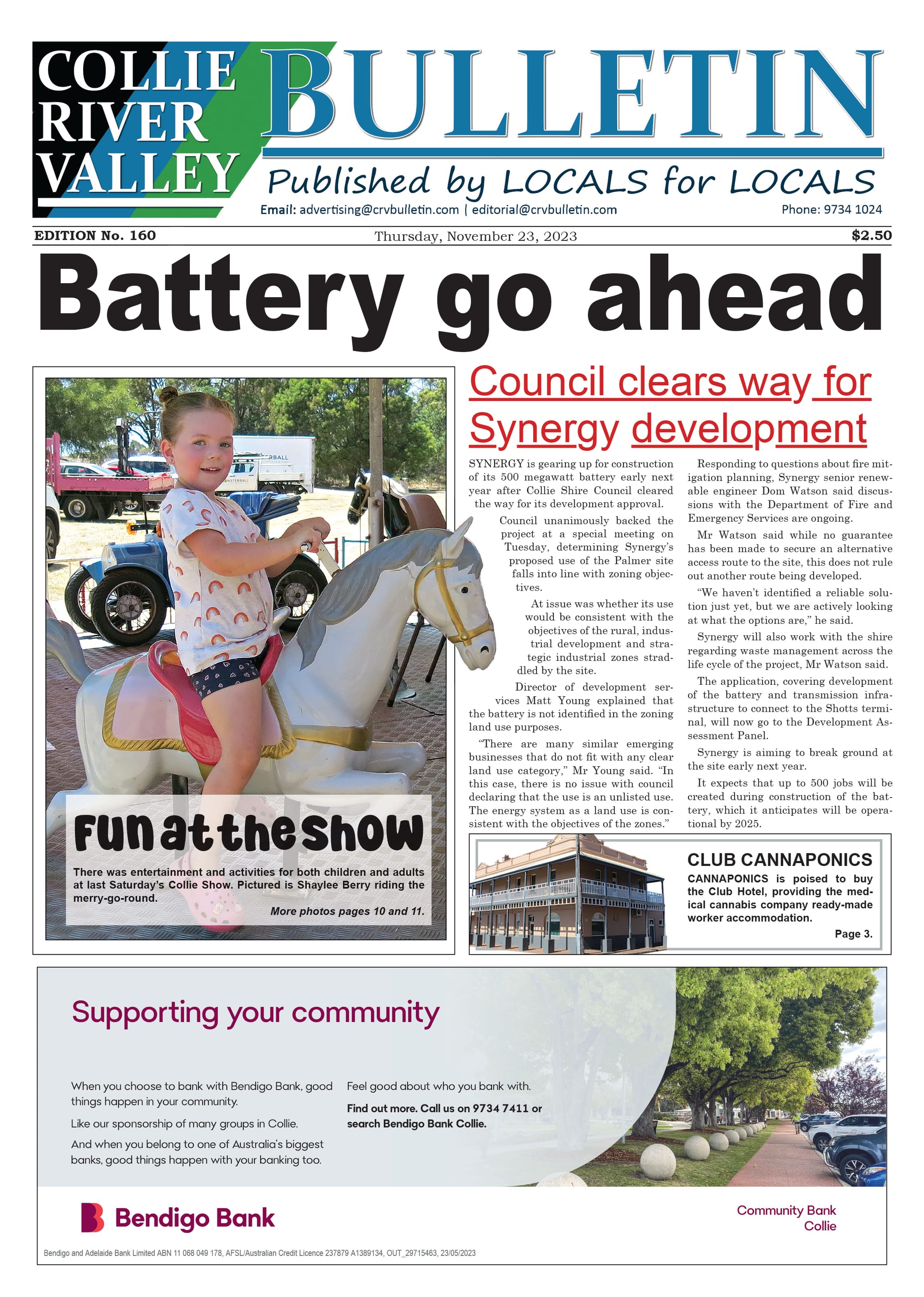 Collie River Valley Bulletin, November 23, 2023