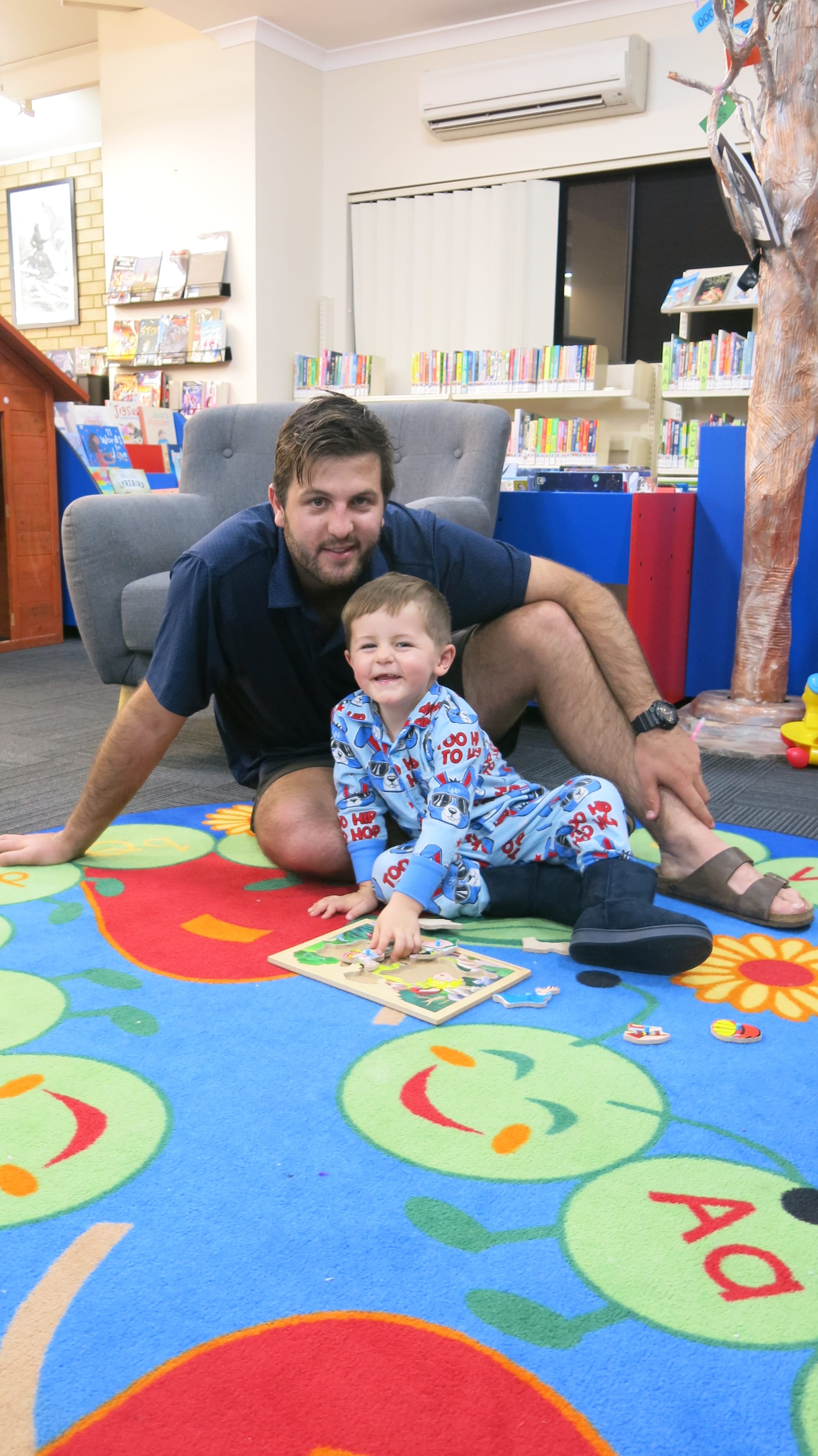 Pyjama play at the library