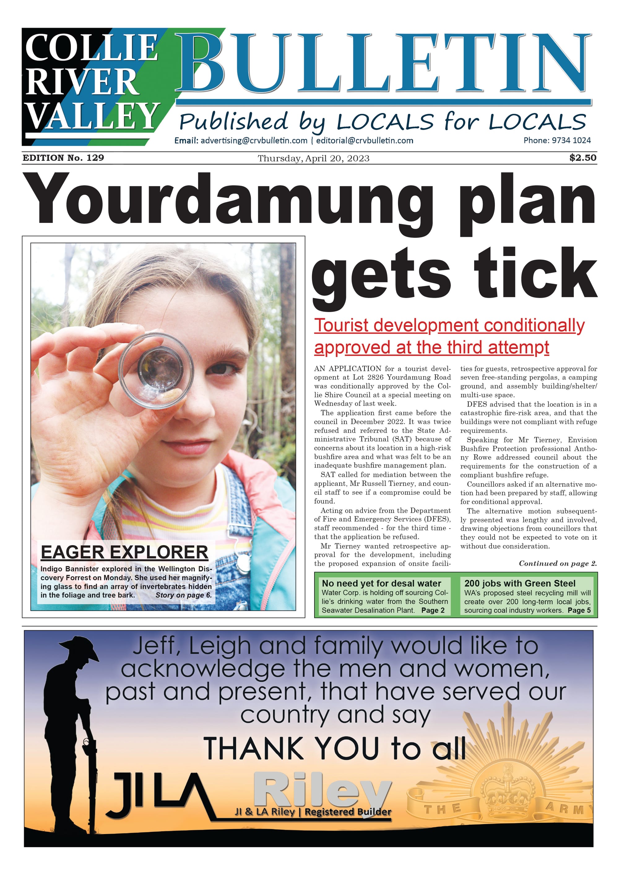 Collie River Valley Bulletin, April 20, 2023