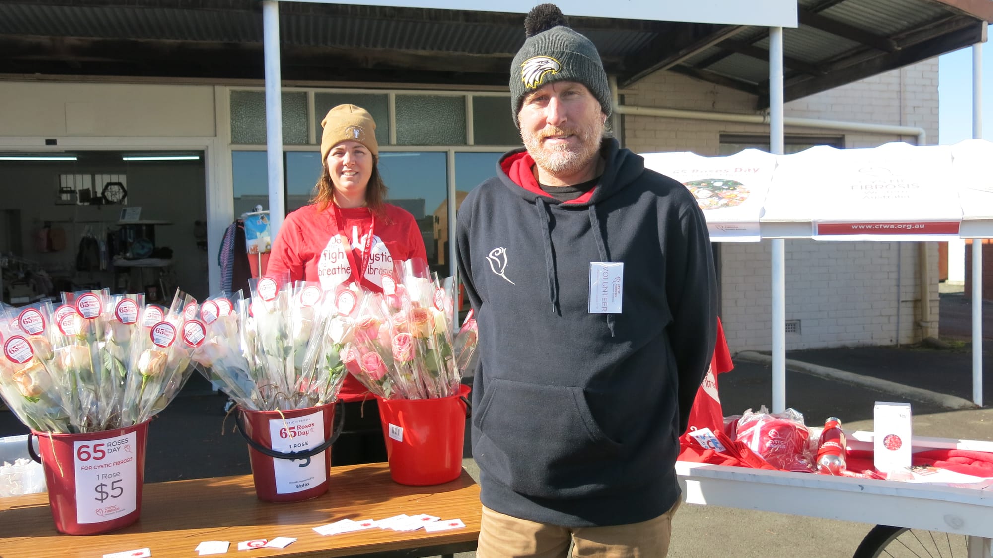Roses raise $2500 for cystic fibrosis
