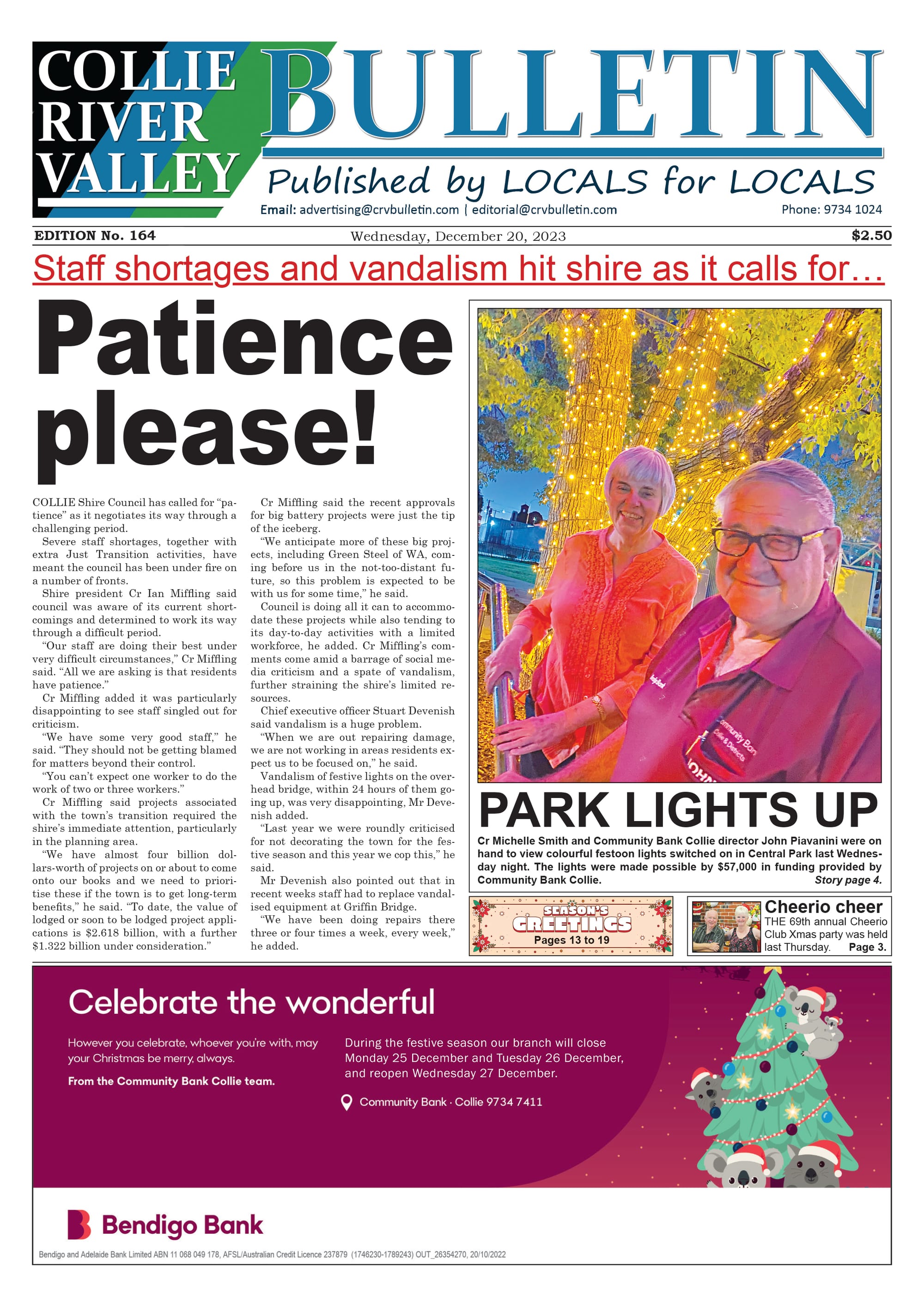 Collie River Valley Bulletin, December 20, 2023
