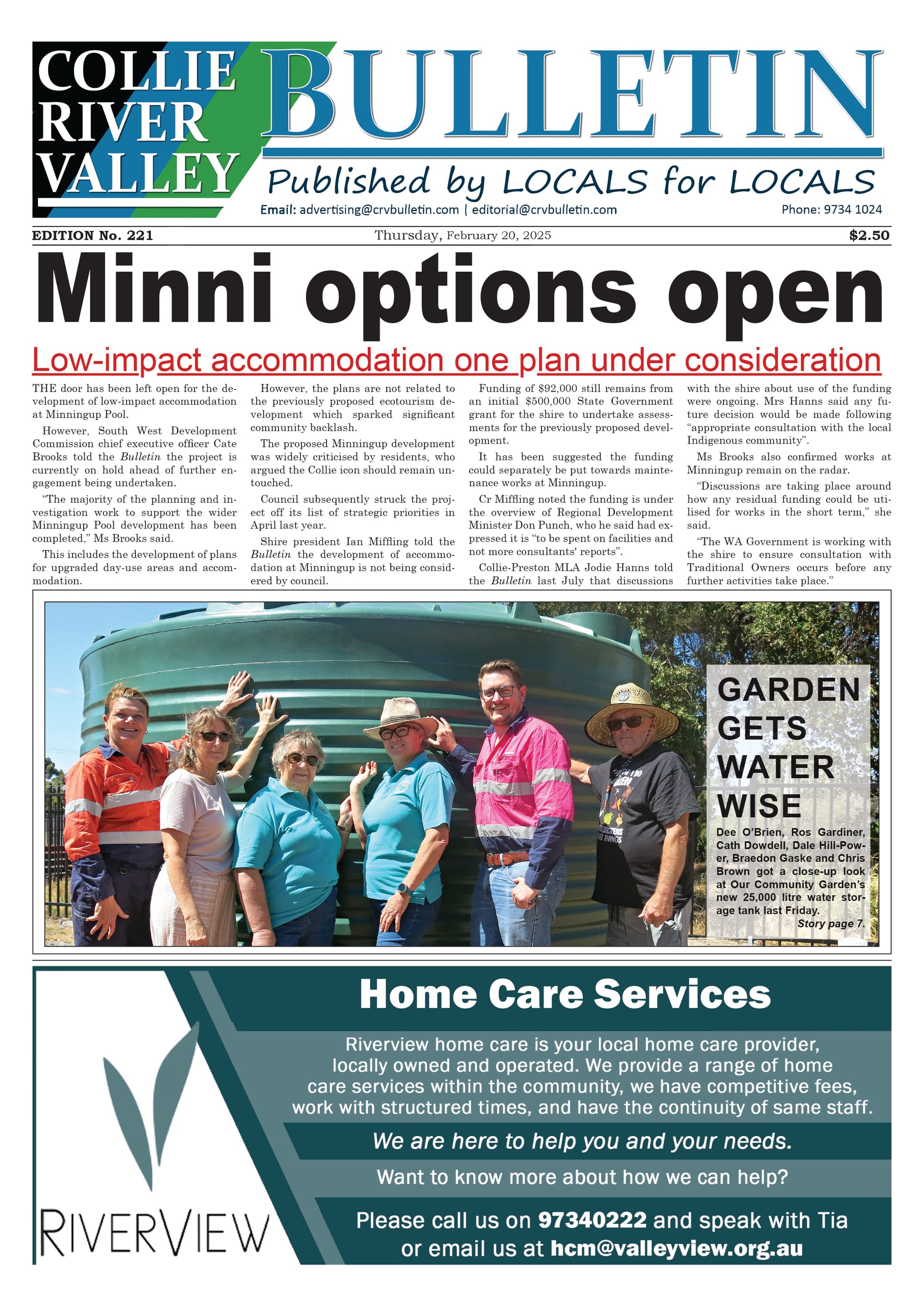 Collie River Valley Bulletin, February 20, 2025