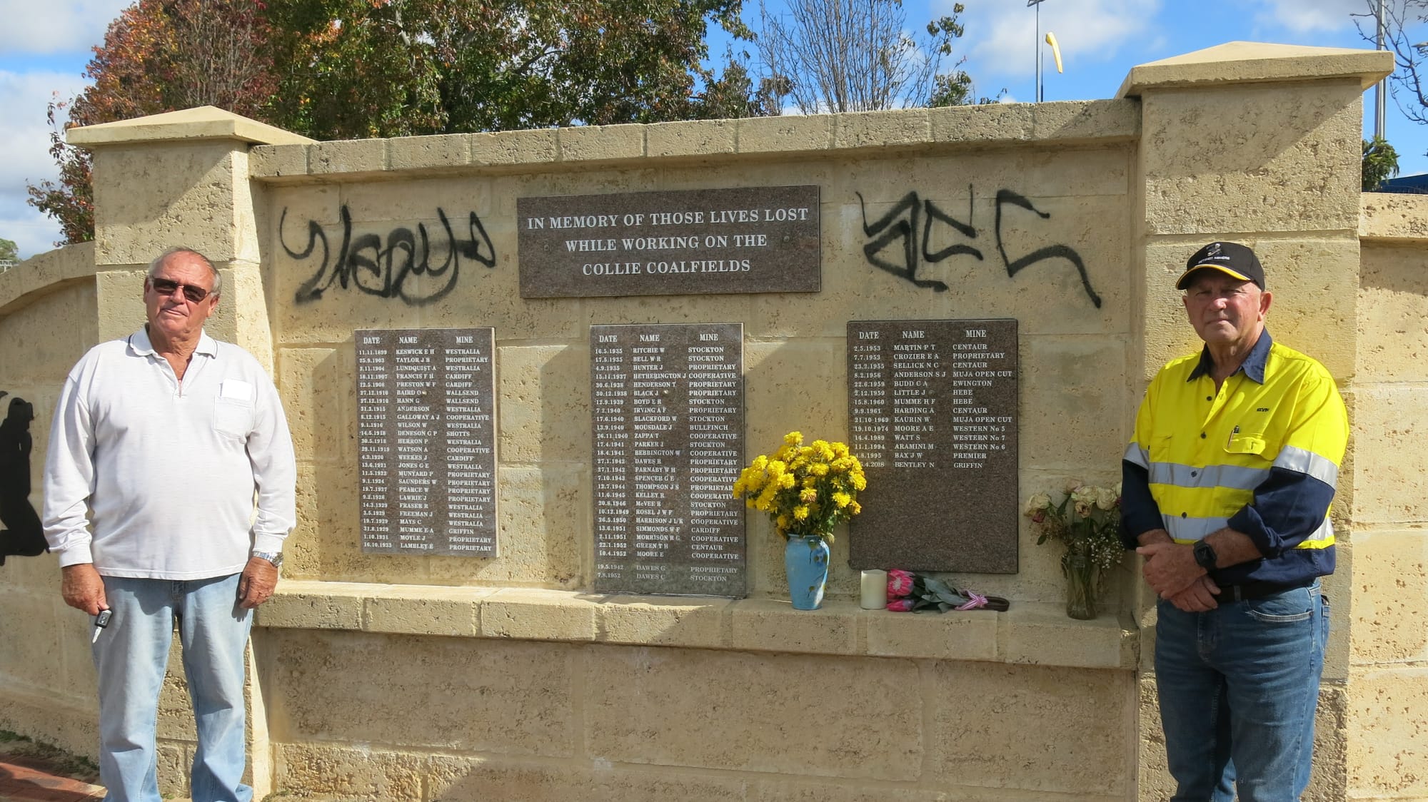 Memorial desecrated: ‘Lowlifes’ devoid of respect, says shire president