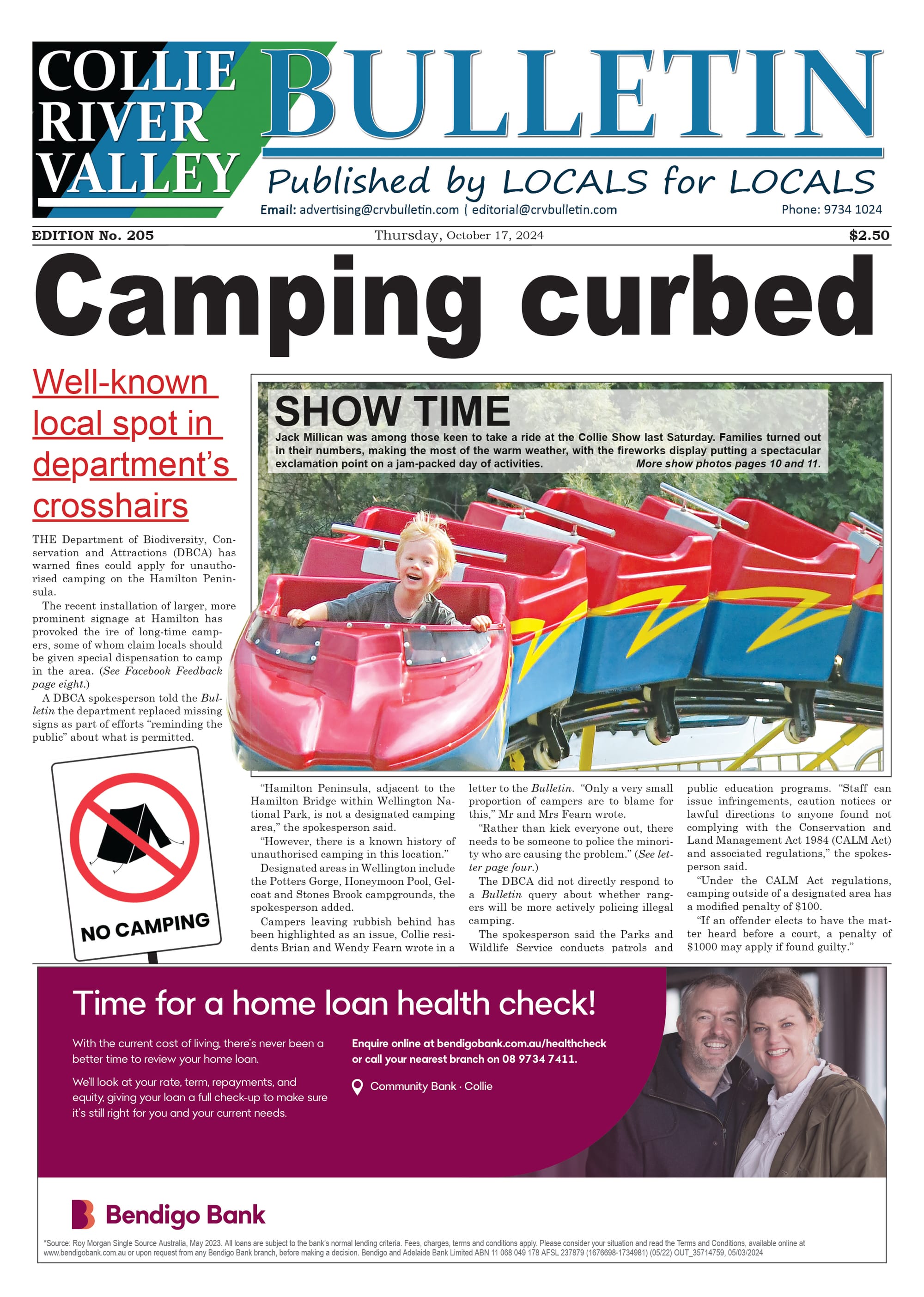 Collie River Valley Bulletin, October 17, 2024