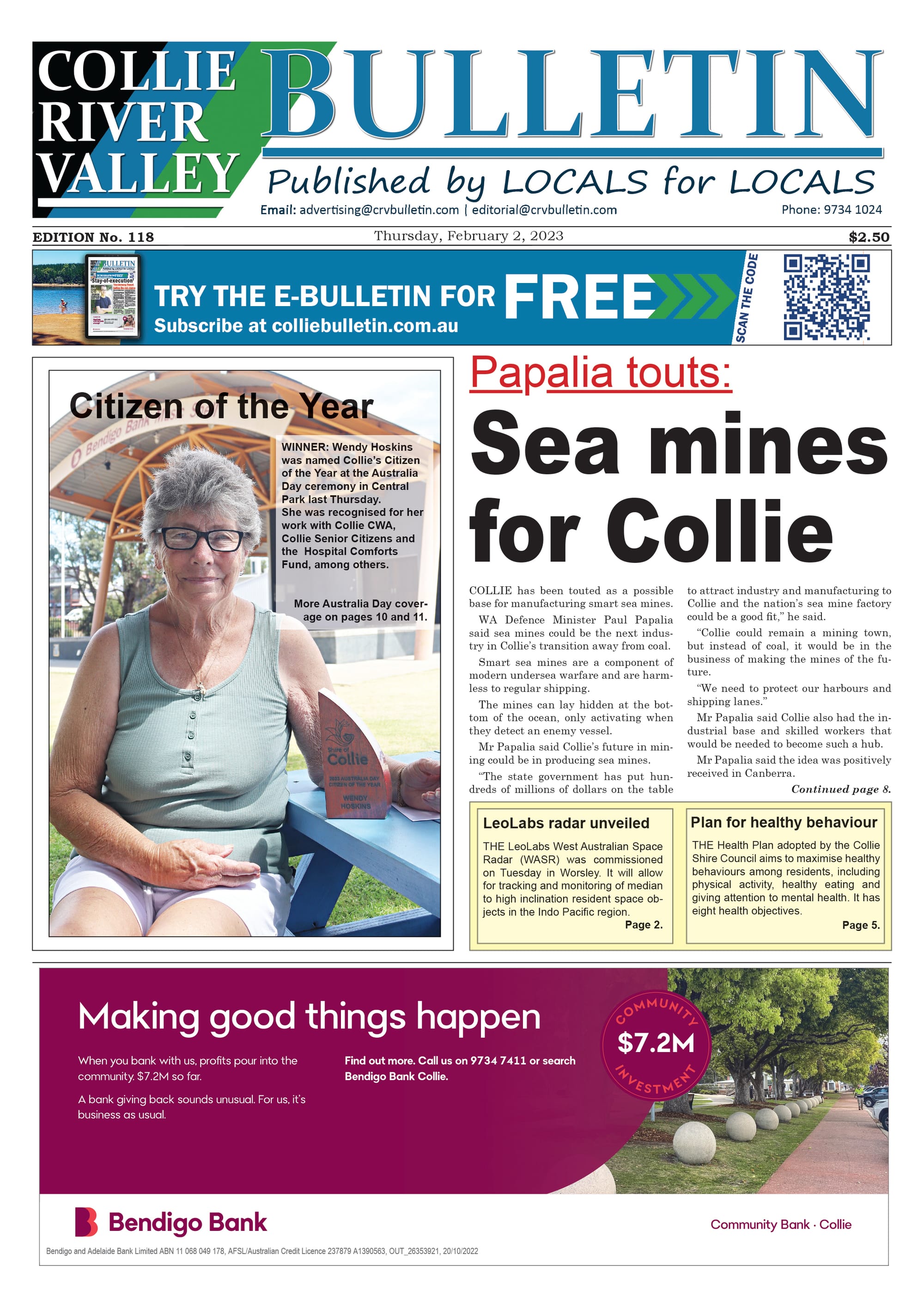 Collie River Valley Bulletin, February 2, 2023