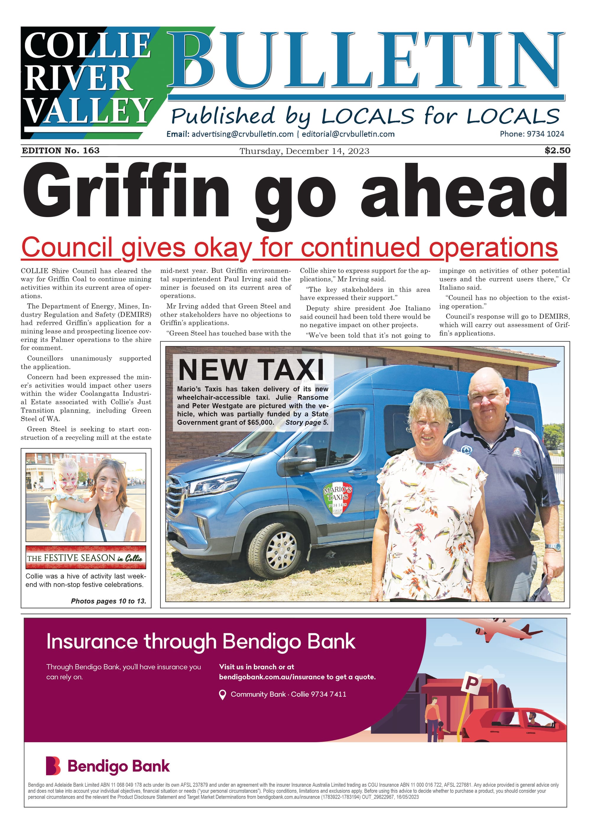 Collie River Valley Bulletin, December 14, 2023