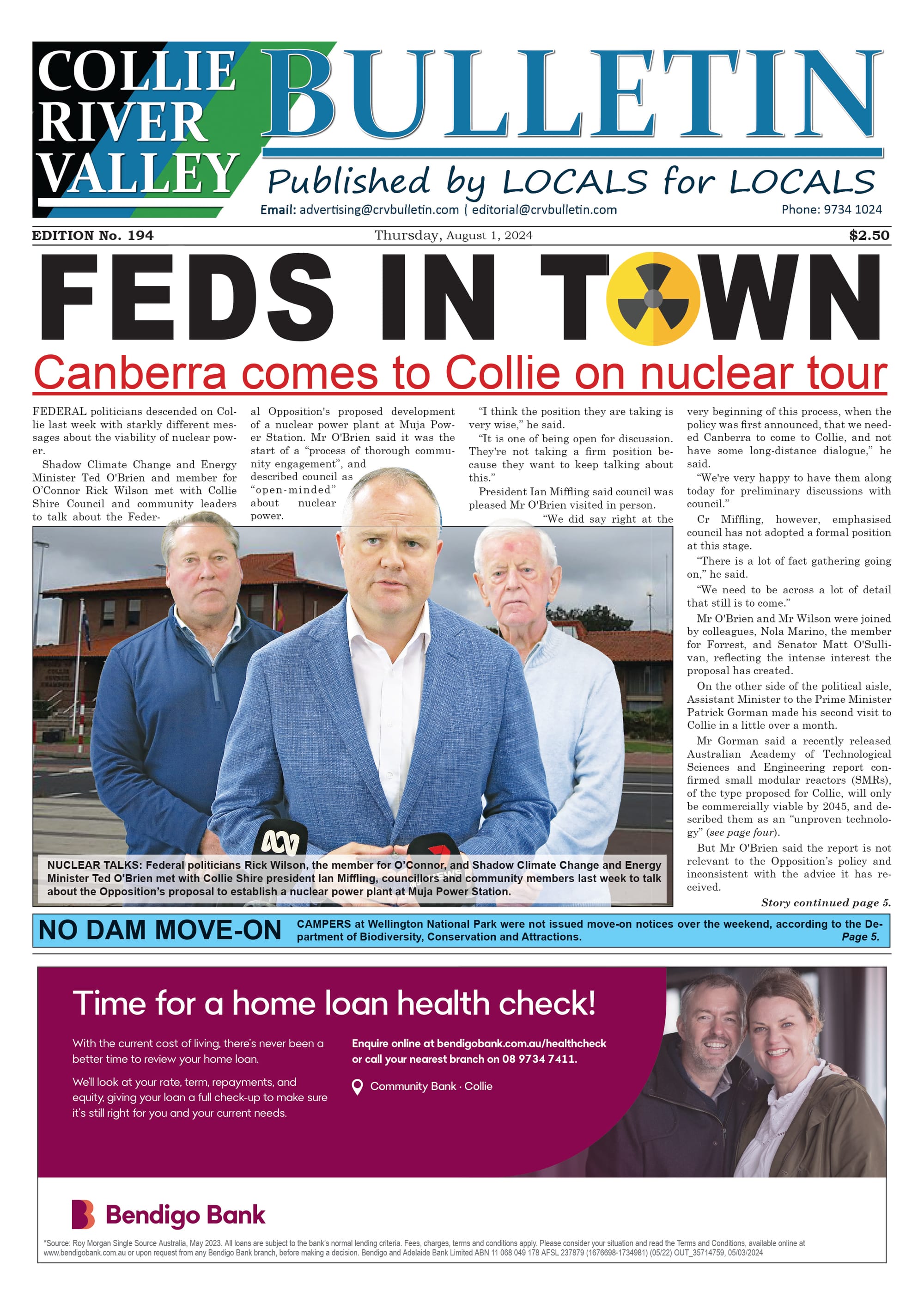 Collie River Valley Bulletin, August 1, 2024