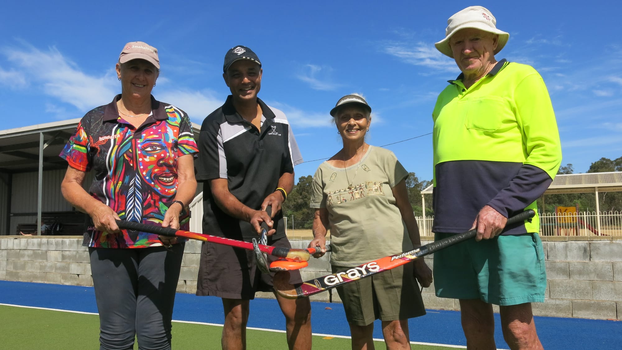 Walking hockey sets the pace