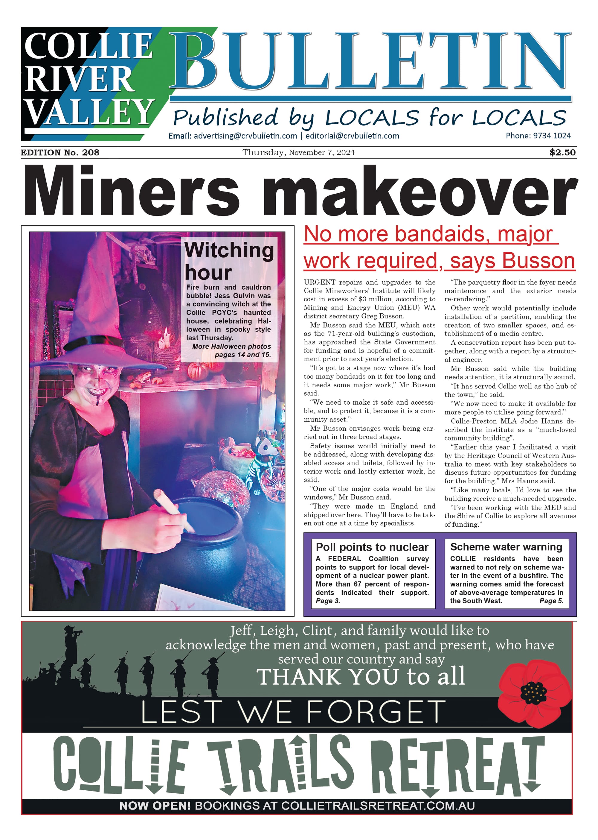 Collie River Valley Bulletin, November 7, 2024