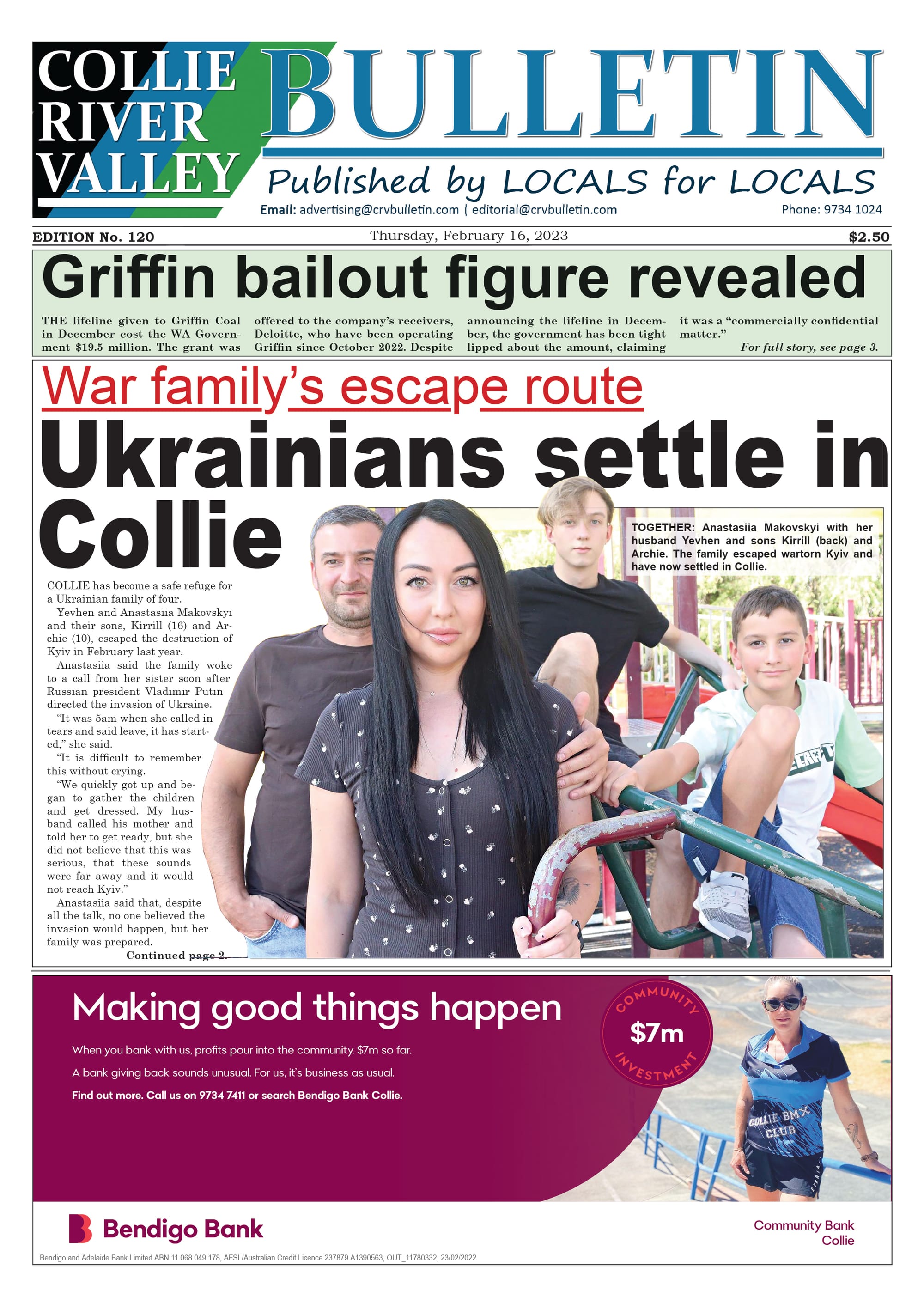 Collie River Valley Bulletin, February 16, 2023