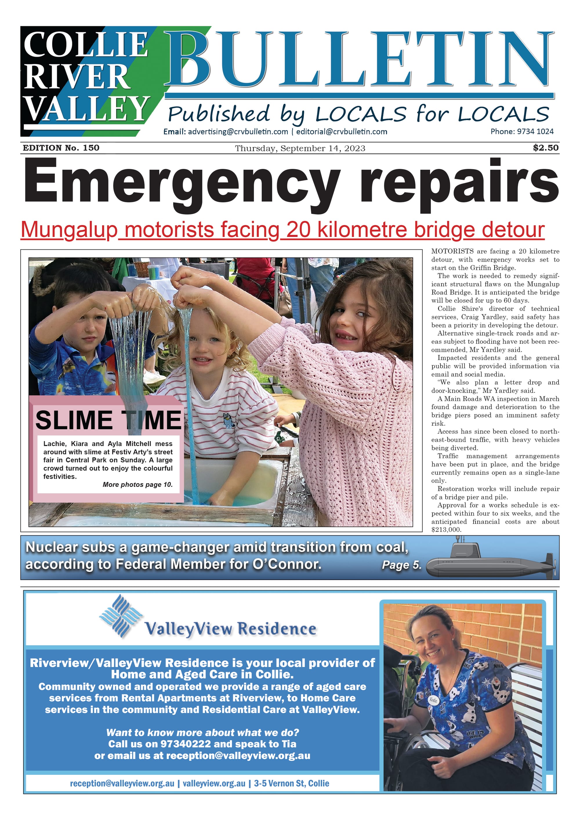 Collie River Valley Bulletin, September 14, 2023