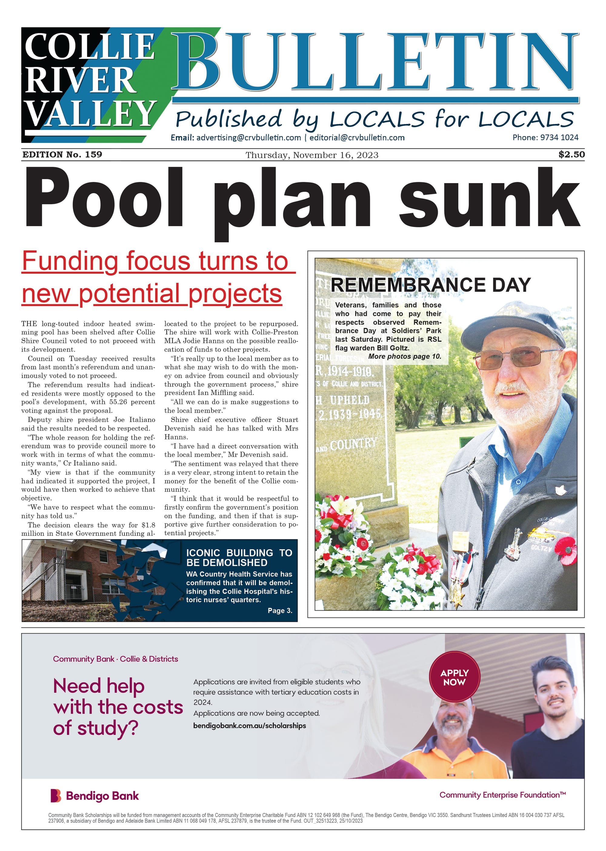 Collie River Valley Bulletin, November 16, 2023