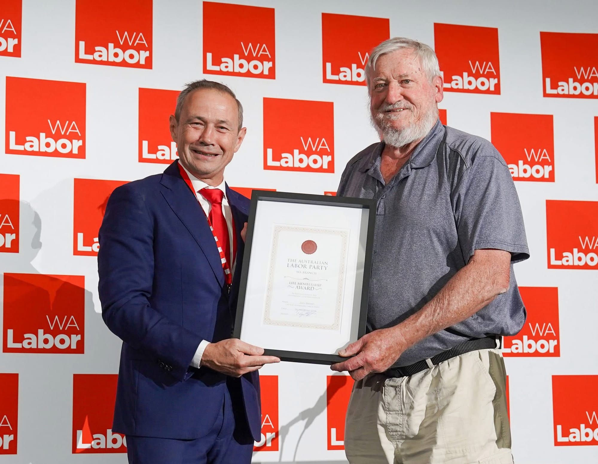 WA Labor life membership an honour for Gary