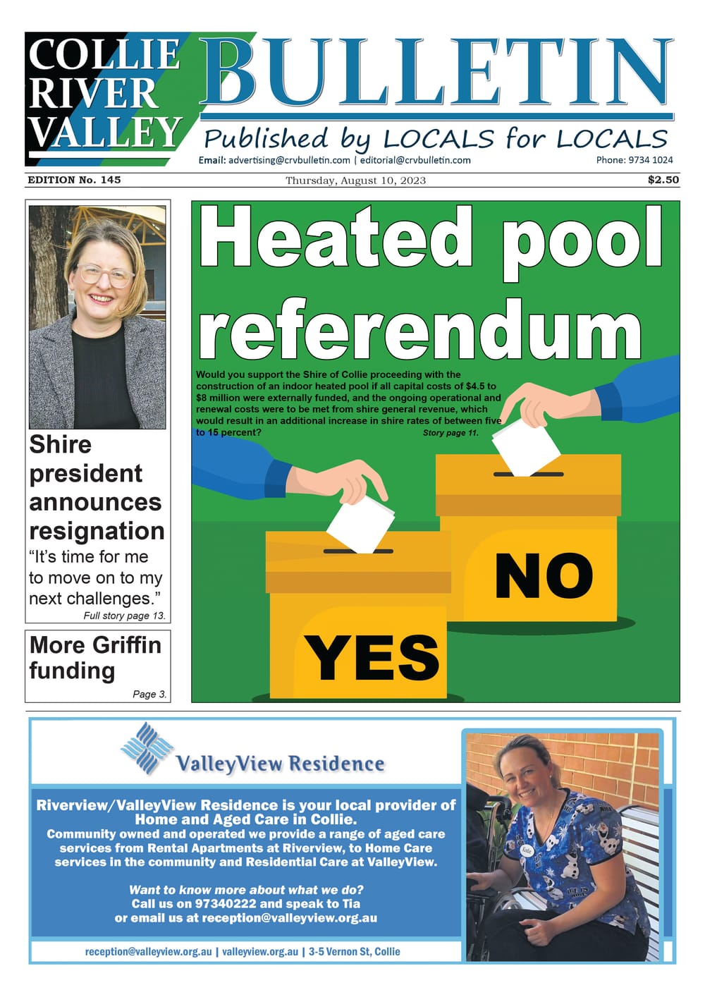 Collie River Valley Bulletin, August 10, 2023 post image