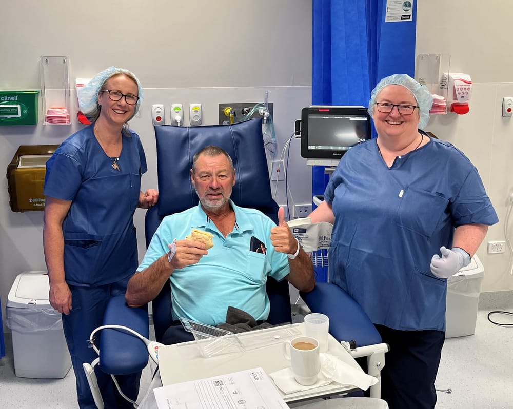 Gary’s new theatre’s first patient post image