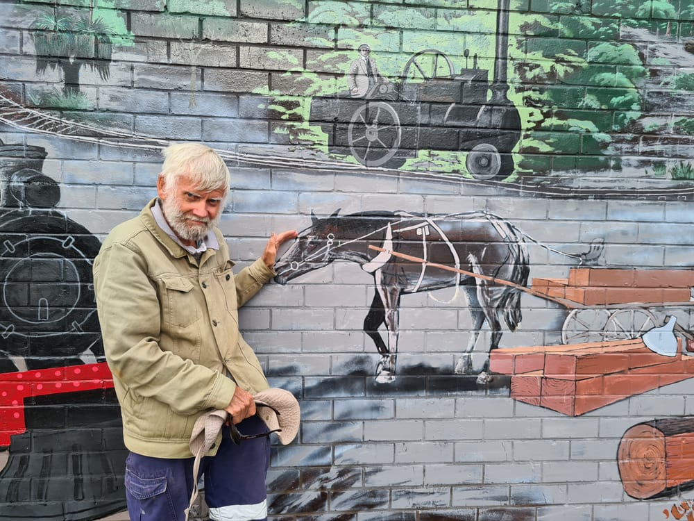 Jim’s artistic gift graces town post image