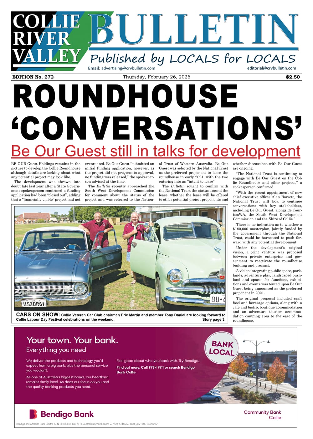 Collie River Valley Bulletin, February 26, 2026 post image