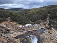 Welly Dam bridge works underway post image