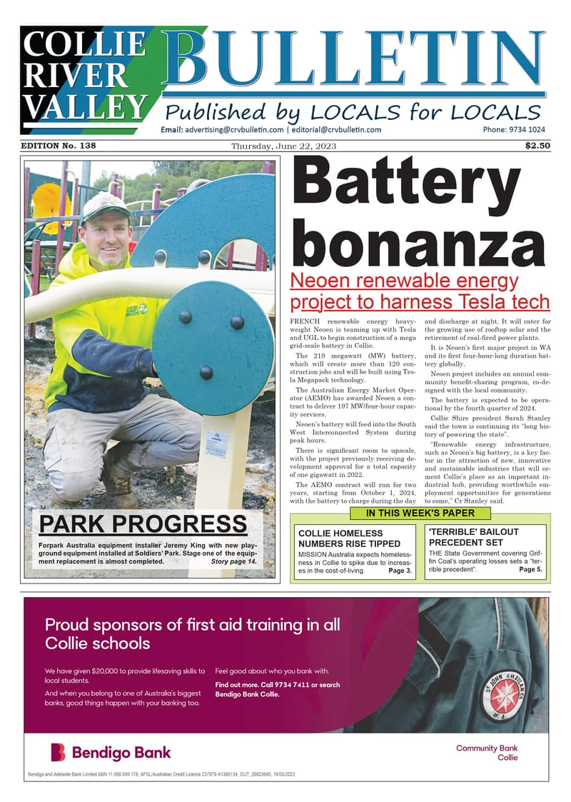 Collie River Valley Bulletin, June 22, 2023 post image