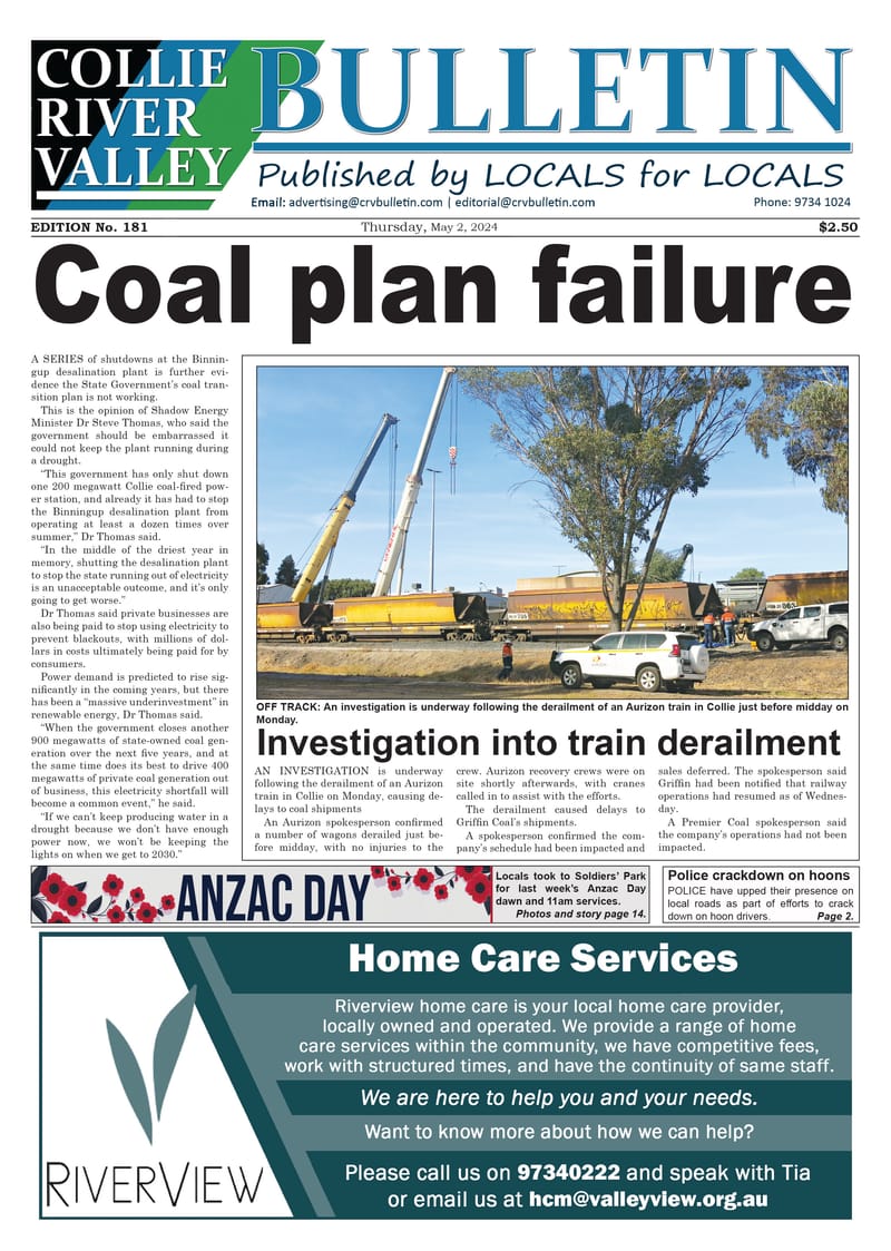 Collie River Valley Bulletin, May 2, 2024 post image