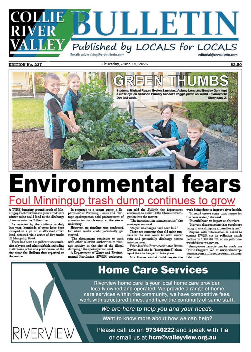 Collie River Valley Bulletin, June 12, 2025 post image