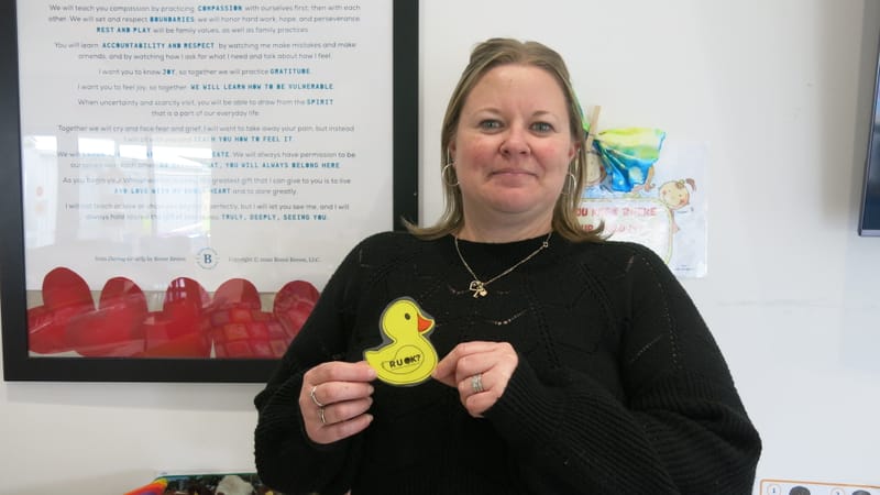 Collie gets behind R U OK? Day post image