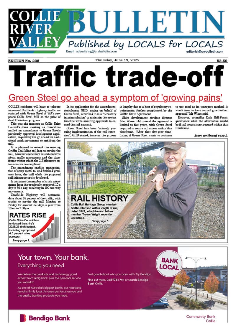 Collie River Valley Bulletin, June 19, 2025 post image