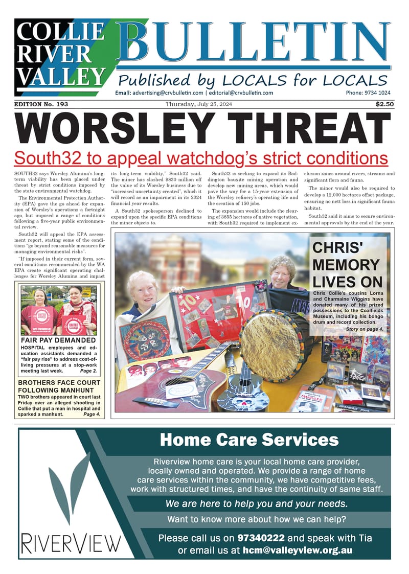 Collie River Valley Bulletin, July 25, 2024 post image