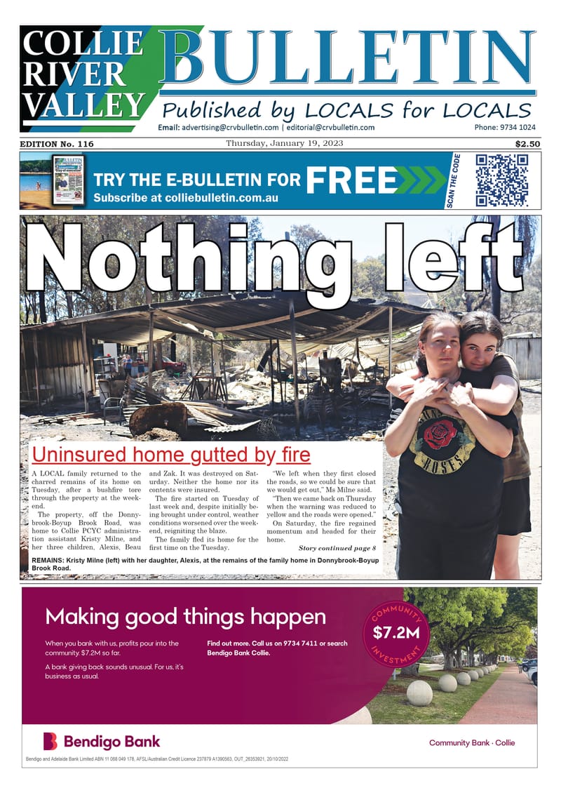 Collie River Valley Bulletin, January 19 post image
