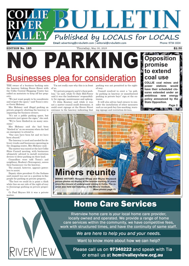 Collie River Valley Bulletin, May 30, 2024 post image