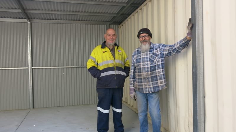 New shed taking shape at Men’s Shed post image