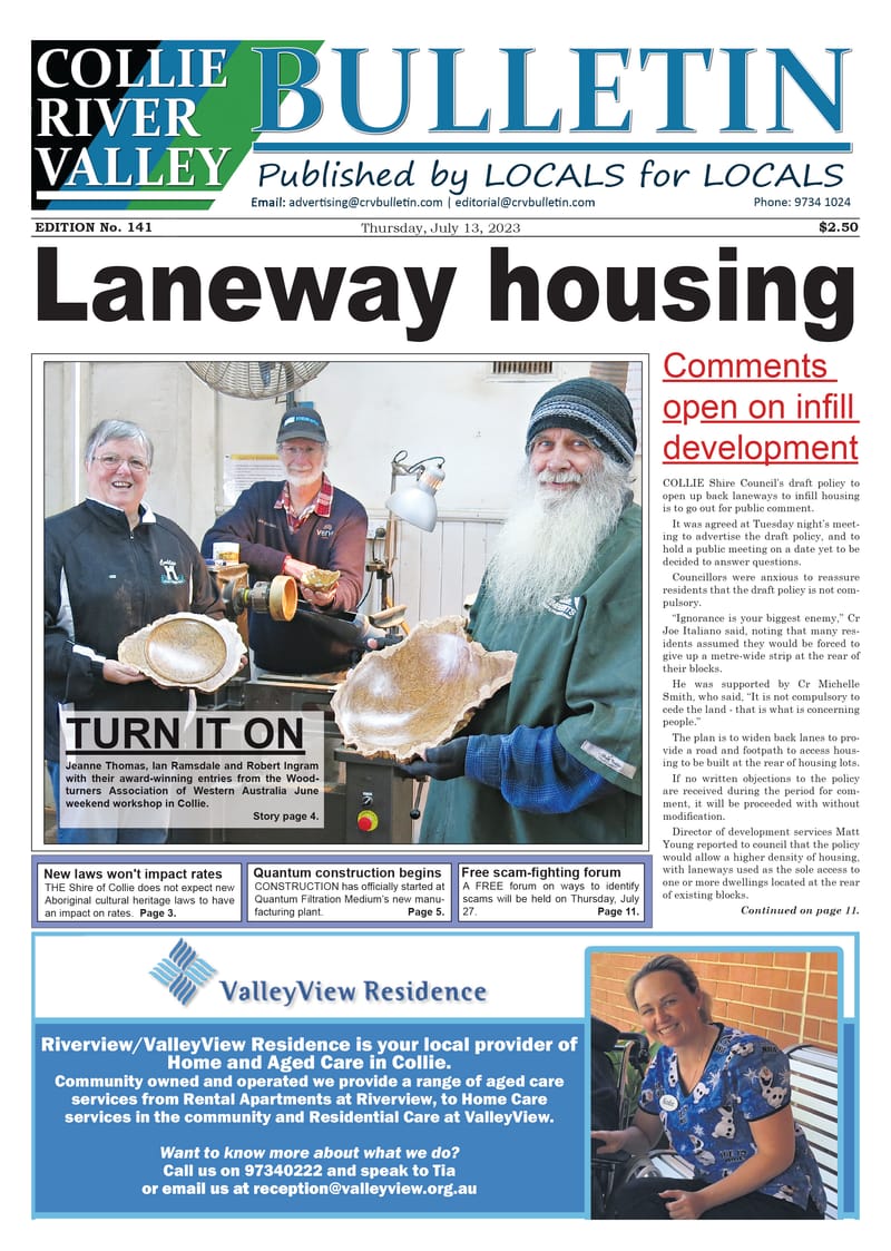 Collie River Valley Bulletin, July 13, 2023 post image