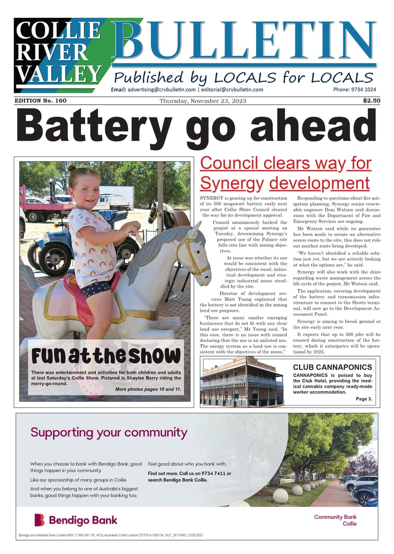 Collie River Valley Bulletin, November 23, 2023 post image
