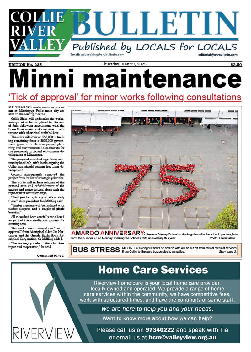 Collie River Valley Bulletin, May 29, 2025 post image