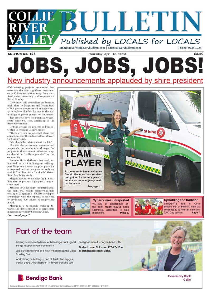 Collie River Valley Bulletin, April 13, 2023 post image