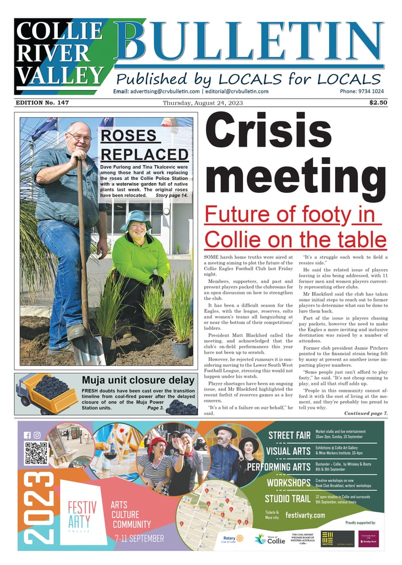 Collie River Valley Bulletin, August 24, 2023 post image