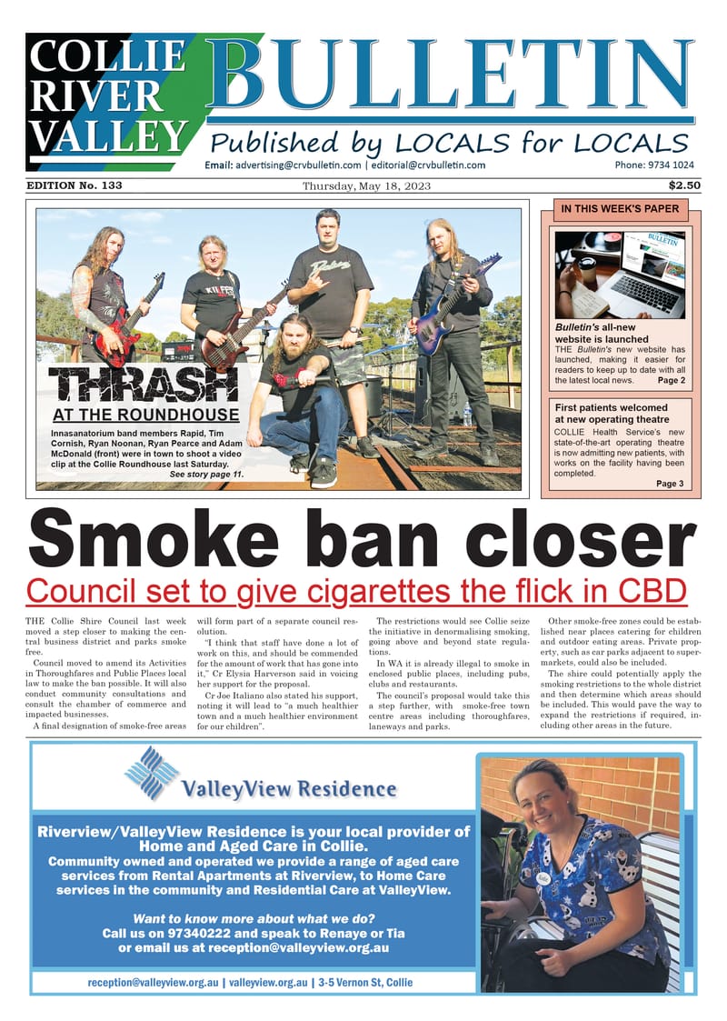 Collie River Valley Bulletin, May 18, 2023 post image