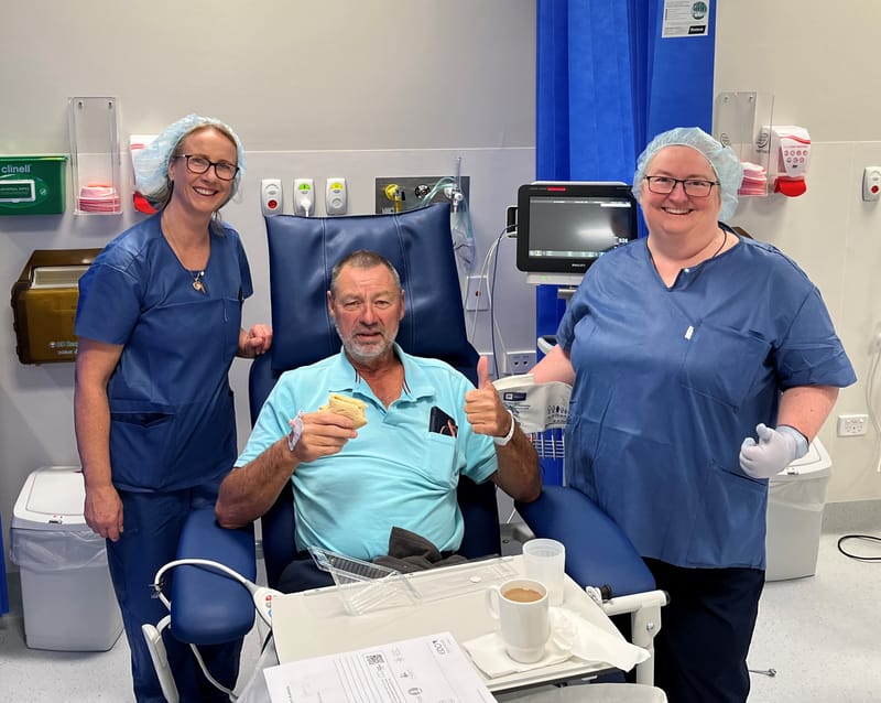 Gary’s new theatre’s first patient post image