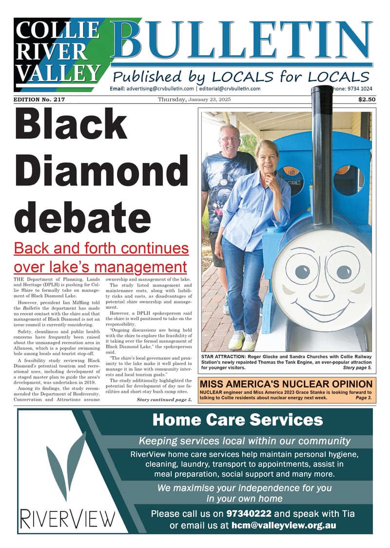 Collie River Valley Bulletin, January 23, 2025 post image