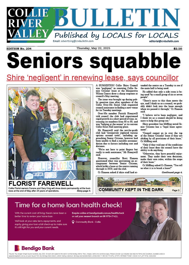 Collie River Valley Bulletin, May 22, 2025 post image