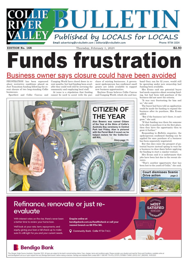 Collie River Valley Bulletin, February 1, 2024 post image