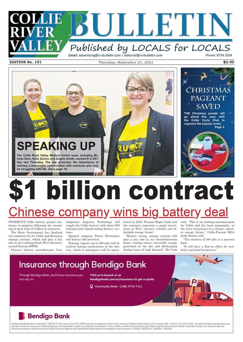 Collie River Valley Bulletin, September 21, 2023 post image