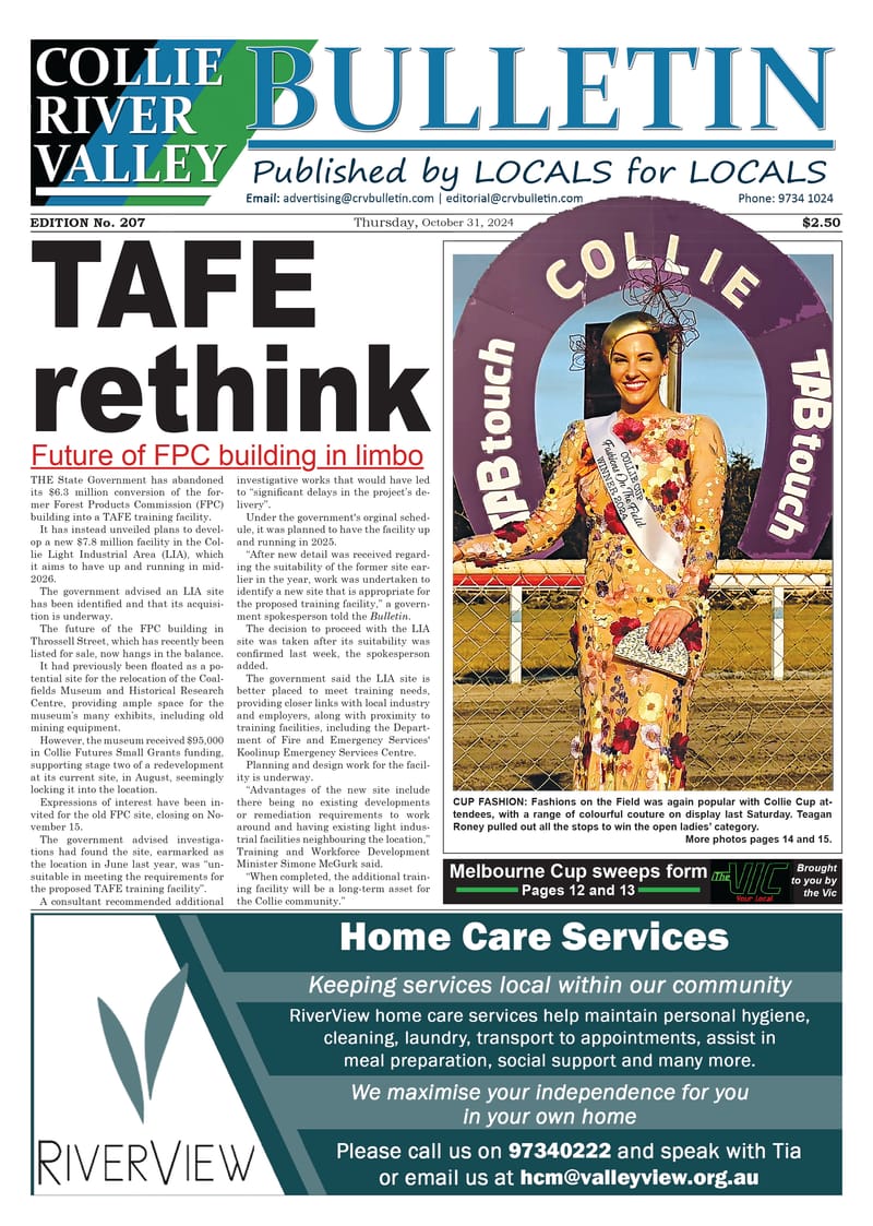Collie River Valley Bulletin, October 31, 2024 post image