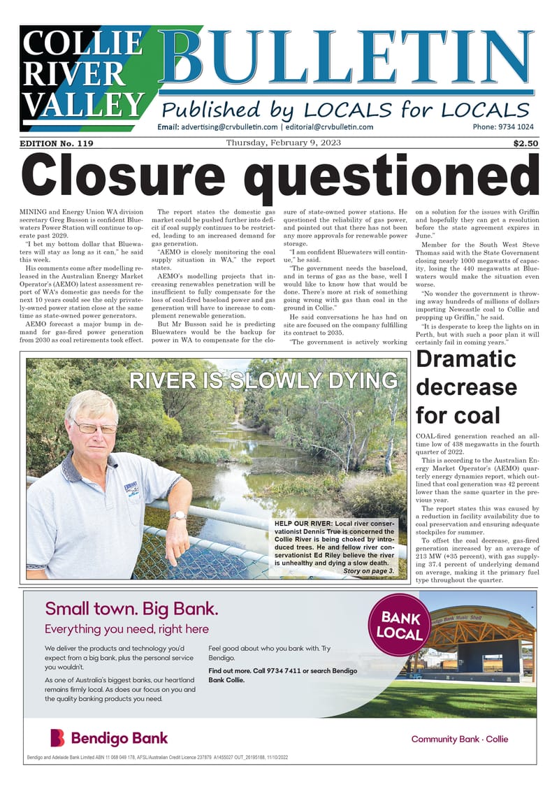 Collie River Valley Bulletin, February 9, 2023 post image