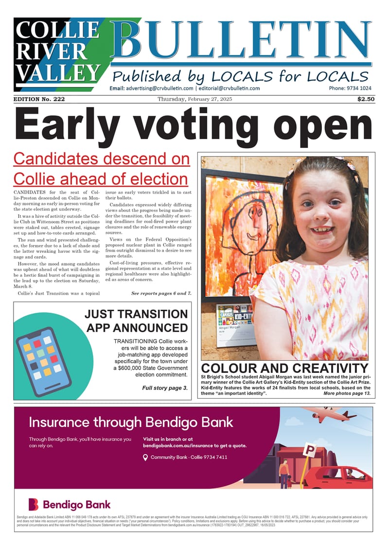 Collie River Valley Bulletin, February 27, 2025 post image