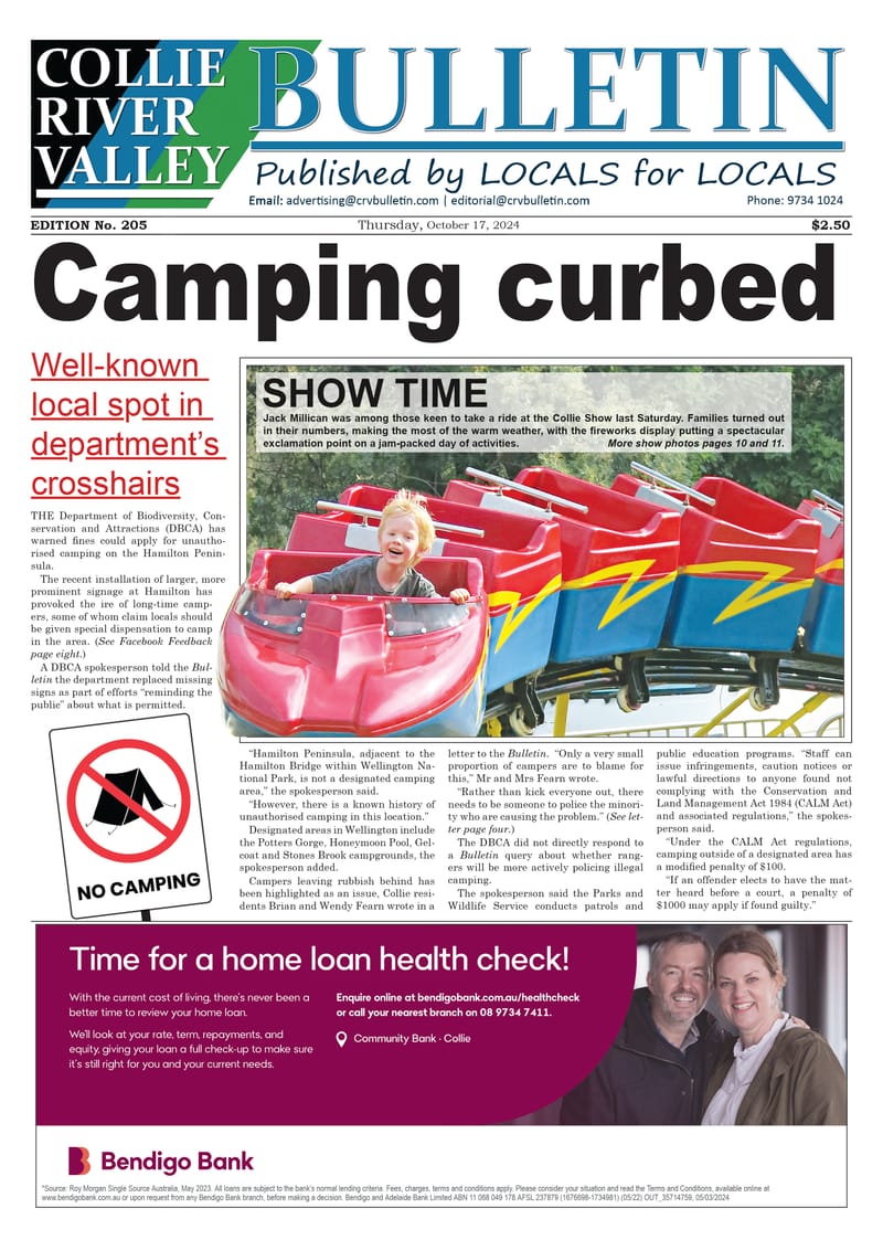 Collie River Valley Bulletin, October 17, 2024 post image