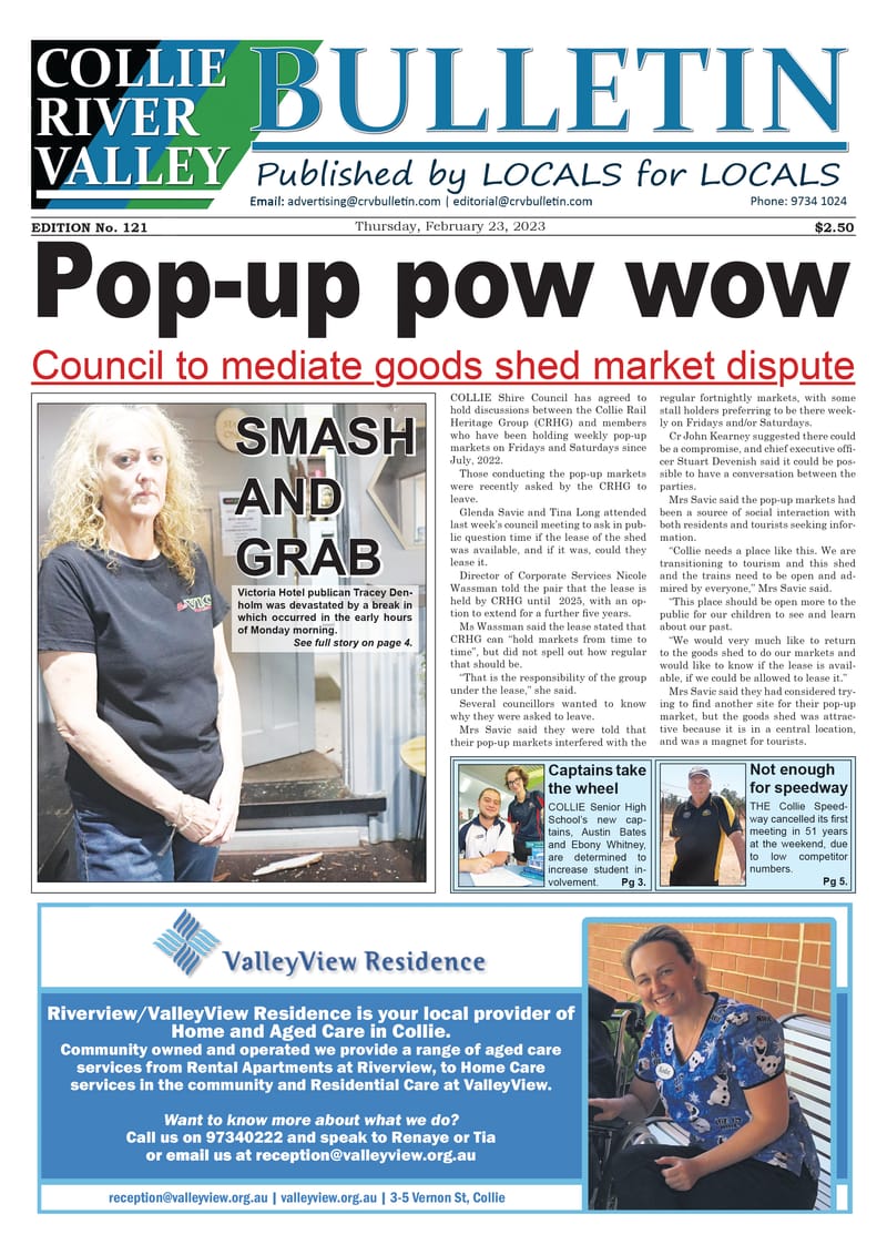 Collie River Valley Bulletin, February 23, 2023 post image